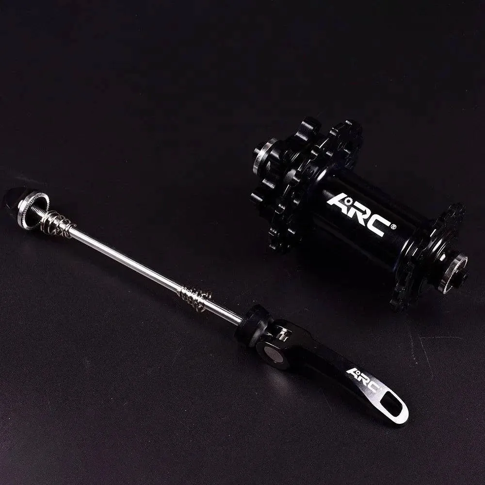 1 Pair MTB Bike Hub Front Rear HG 8-11 Speed 4 Claws 36 Holes Disc Brake Hubs with Quick Release Lever