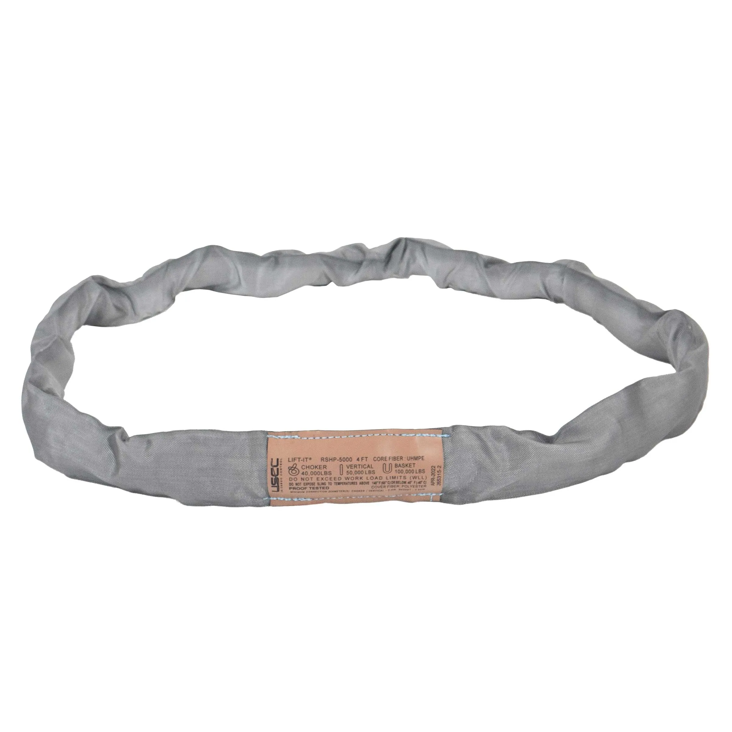 4' x 4" High Performance Roundsling | Vertical Cap: 60,000 lbs.
