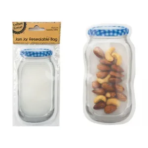 6 Pack Jam Jar Reseable Bags - 15.5cm x 8cm
