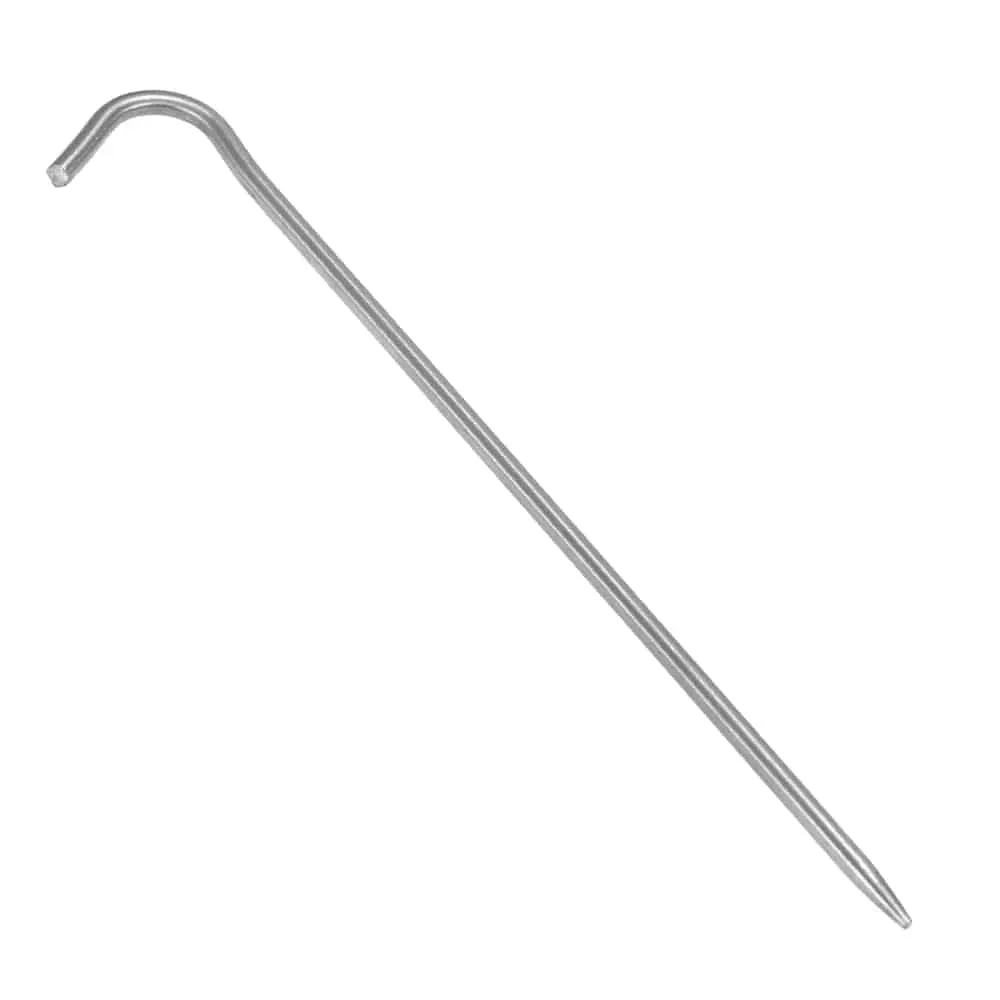 6pcs/10pcs Outdoor Camping Tent Stakes Titanium Tent Pegs Titanium Tent Nails Bend Hook Pin Hiking Climbing Tent Accessories