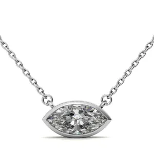 925 Sterling Silver Elegant Solitaire Pendant AUS-656