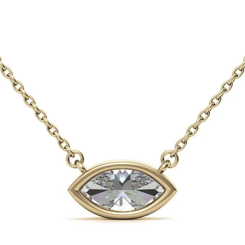 925 Sterling Silver Elegant Solitaire Pendant AUS-656