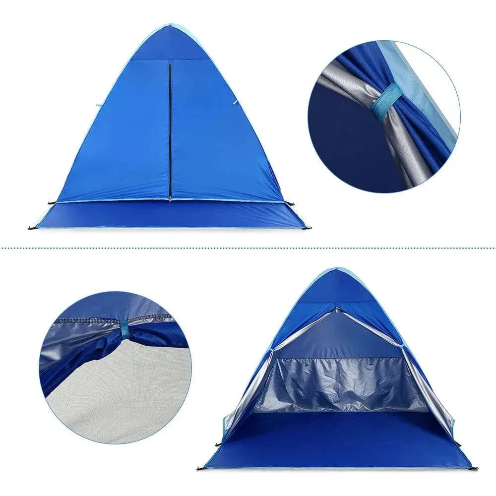 Anti UV Beach Tent Outdoor Automatic Instant Pop up Tent Portable Camping Tent Travel Fishing Hiking Picnic Shelter