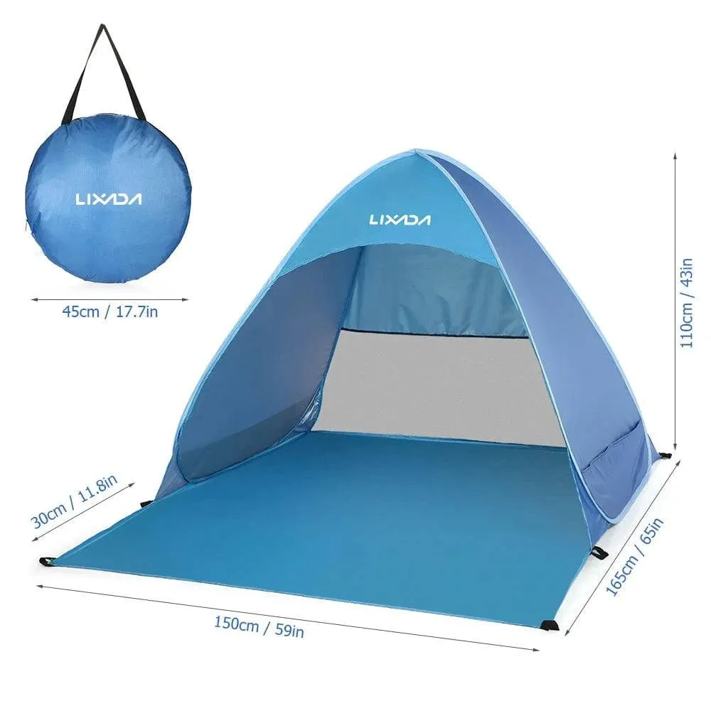 Anti UV Beach Tent Outdoor Automatic Instant Pop up Tent Portable Camping Tent Travel Fishing Hiking Picnic Shelter