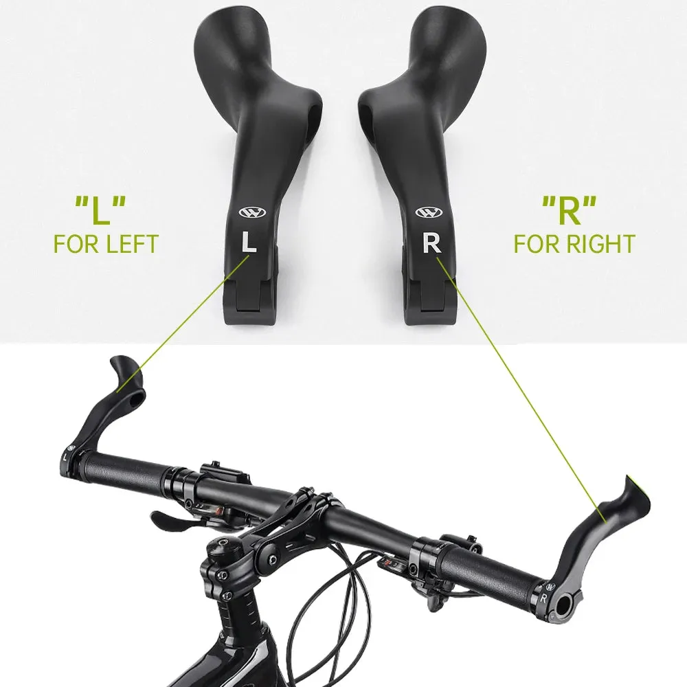 Bicycle Bar Ends Ergonomic Anti-slip MTB Mountain Bike Handlebar Ends Upgrade Style for 21.8-22.8mm Handlebars