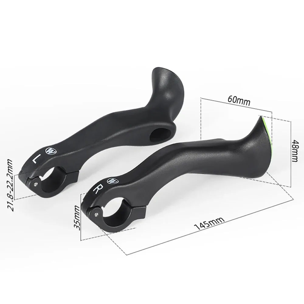 Bicycle Bar Ends Ergonomic Anti-slip MTB Mountain Bike Handlebar Ends Upgrade Style for 21.8-22.8mm Handlebars
