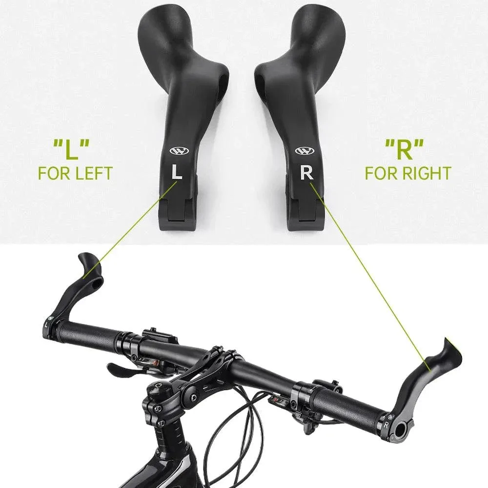 Bicycle Bar Ends Ergonomic Anti-slip MTB Mountain Bike Handlebar Ends Upgrade Style for 21.8-22.8mm Handlebars