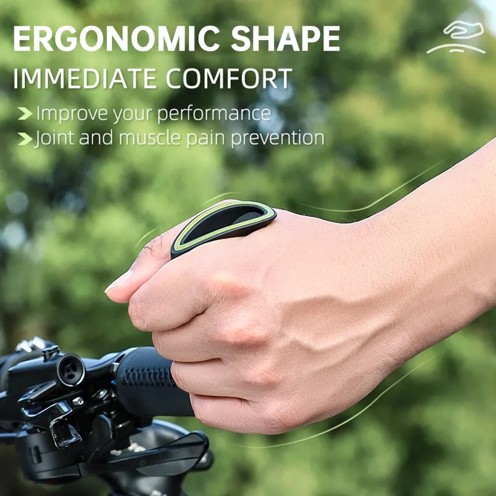 Bicycle Bar Ends Ergonomic Anti-slip MTB Mountain Bike Handlebar Ends Upgrade Style for 21.8-22.8mm Handlebars