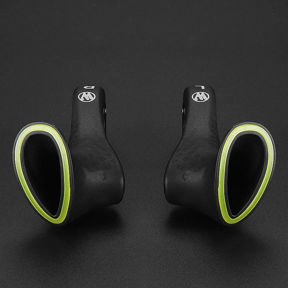 Bicycle Bar Ends Ergonomic Anti-slip MTB Mountain Bike Handlebar Ends Upgrade Style for 21.8-22.8mm Handlebars