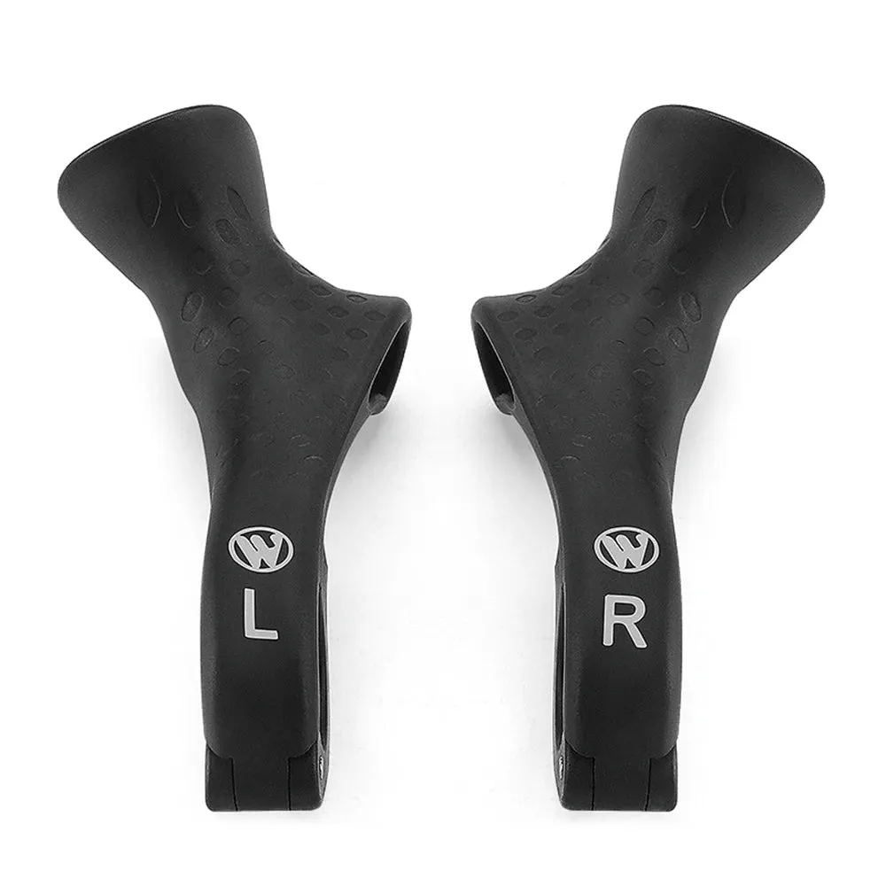 Bicycle Bar Ends Ergonomic Anti-slip MTB Mountain Bike Handlebar Ends Upgrade Style for 21.8-22.8mm Handlebars