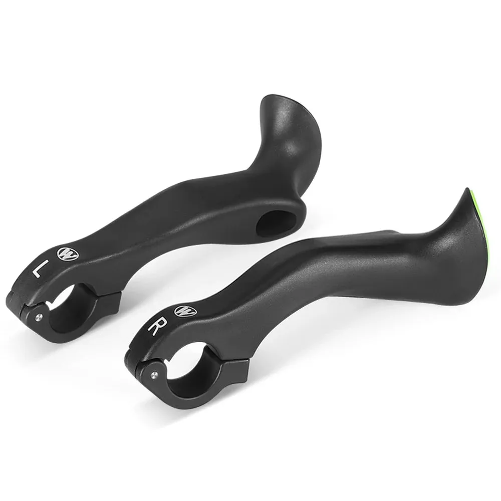 Bicycle Bar Ends Ergonomic Anti-slip MTB Mountain Bike Handlebar Ends Upgrade Style for 21.8-22.8mm Handlebars