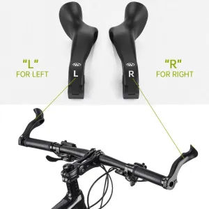 Bicycle Bar Ends Ergonomic Anti-slip MTB Mountain Bike Handlebar Ends Upgrade Style for 21.8-22.8mm Handlebars