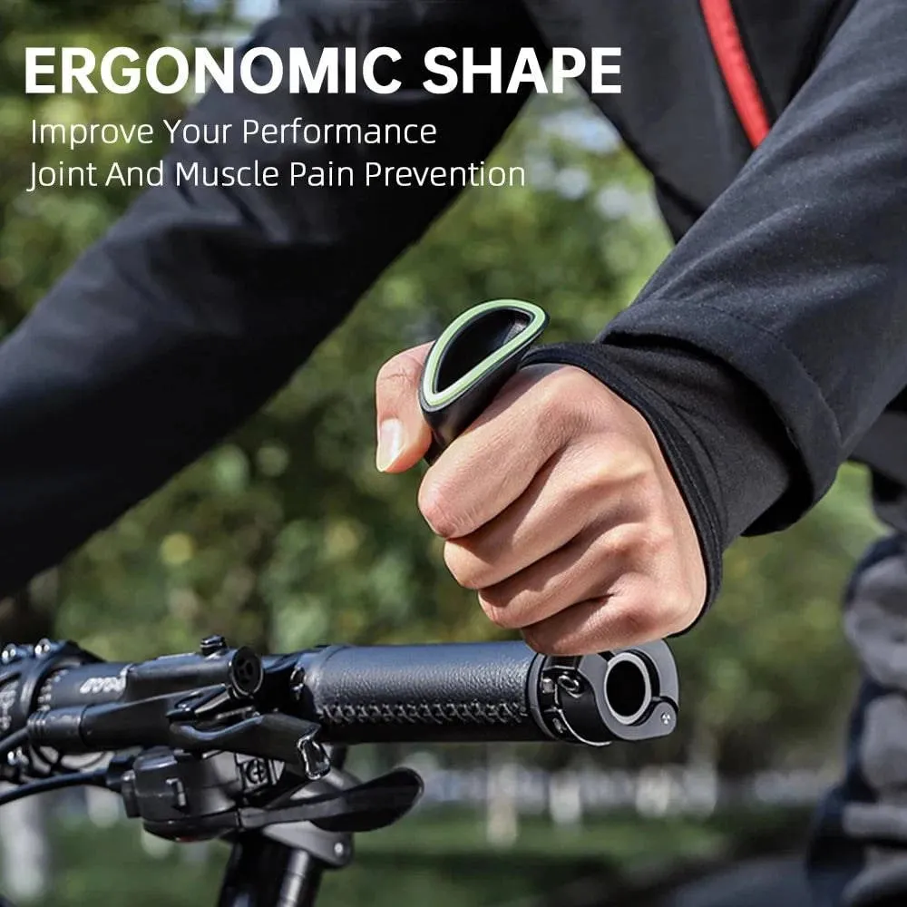 Bicycle Bar Ends Ergonomic Anti-slip MTB Mountain Bike Handlebar Ends Upgrade Style for 21.8-22.8mm Handlebars