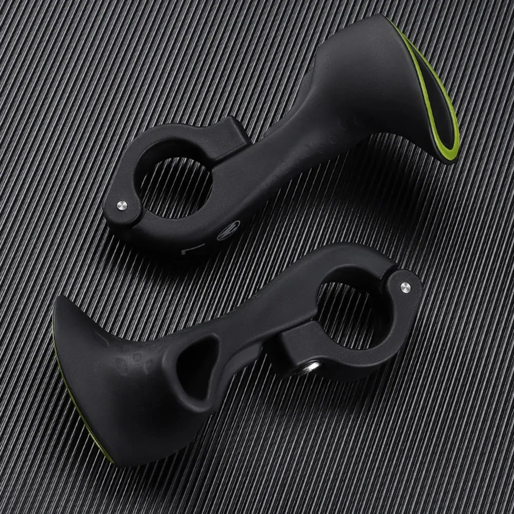 Bicycle Bar Ends Ergonomic Anti-slip MTB Mountain Bike Handlebar Ends Upgrade Style for 21.8-22.8mm Handlebars