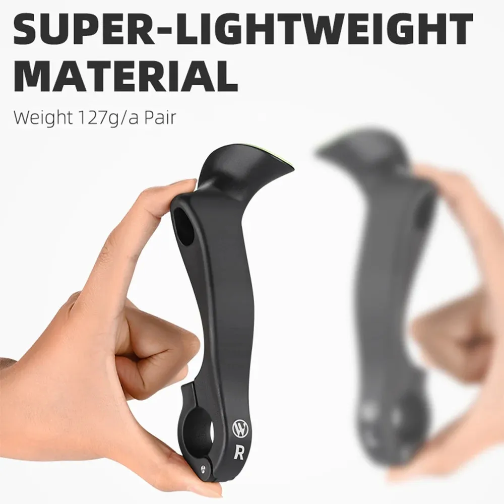 Bicycle Bar Ends Ergonomic Anti-slip MTB Mountain Bike Handlebar Ends Upgrade Style for 21.8-22.8mm Handlebars