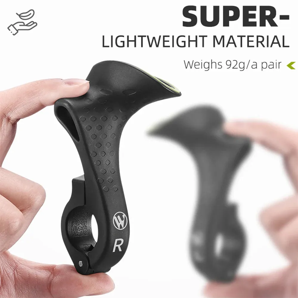 Bicycle Bar Ends Ergonomic Anti-slip MTB Mountain Bike Handlebar Ends Upgrade Style for 21.8-22.8mm Handlebars