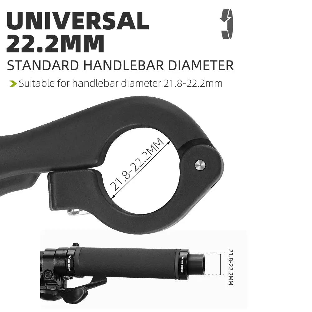 Bicycle Bar Ends Ergonomic Anti-slip MTB Mountain Bike Handlebar Ends Upgrade Style for 21.8-22.8mm Handlebars