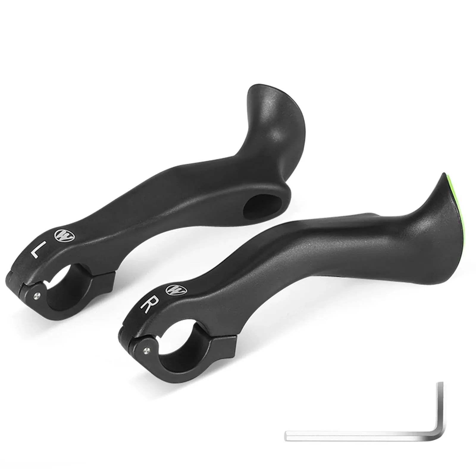 Bicycle Bar Ends Ergonomic Anti-slip MTB Mountain Bike Handlebar Ends Upgrade Style for 21.8-22.8mm Handlebars