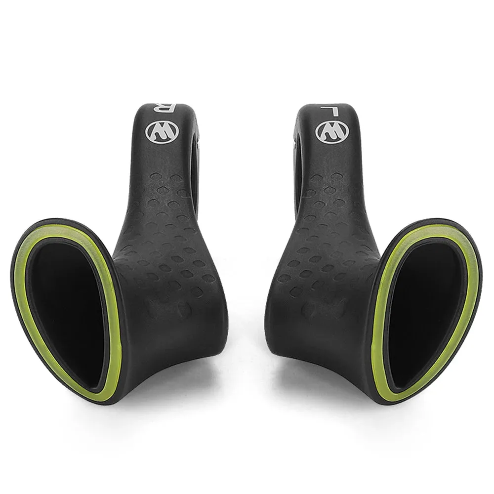 Bicycle Bar Ends Ergonomic Anti-slip MTB Mountain Bike Handlebar Ends Upgrade Style for 21.8-22.8mm Handlebars
