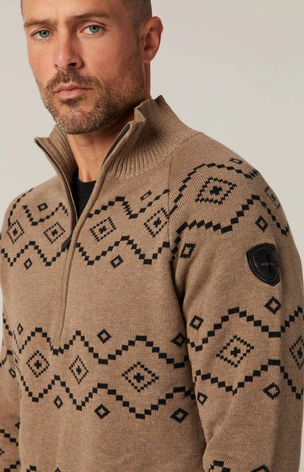 Brody 1/2 Zip Sweater | Heather Birch