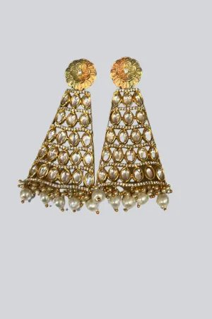 Dazzling Kundan Earrings - Timeless Elegance at JCSFashions