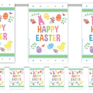 Easter Eggs Happy Easter Flag Interior Bunting - 2.4m