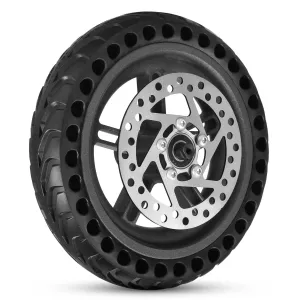 Electric Scooter Rear Tire with Wheel Hub Disc Brake Set 8.5 inch Wheel Replacement for Xiaomi M365 Electric Scooter Spare Parts