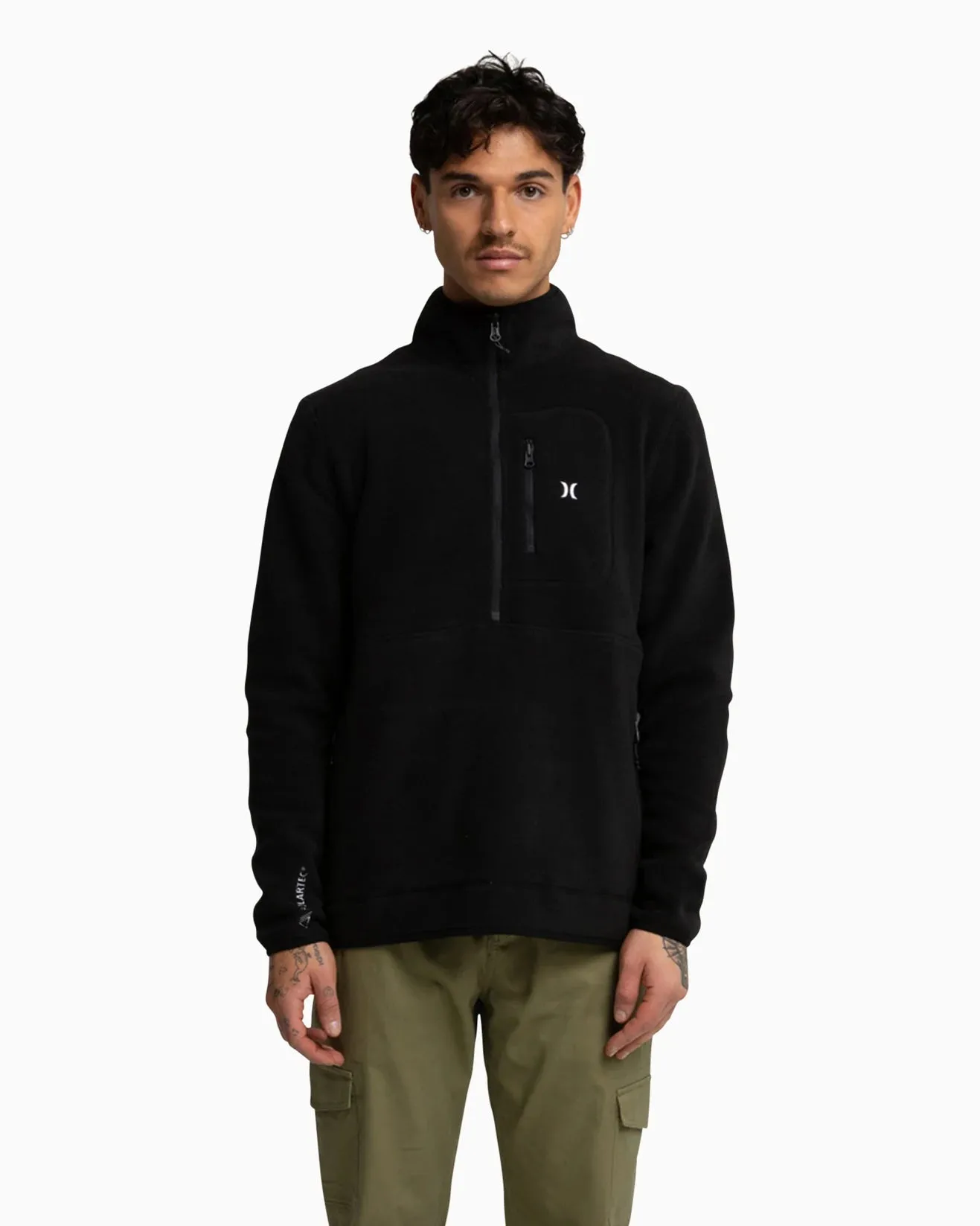 Explore Hurley Mens 200 Polartec Crew - Black