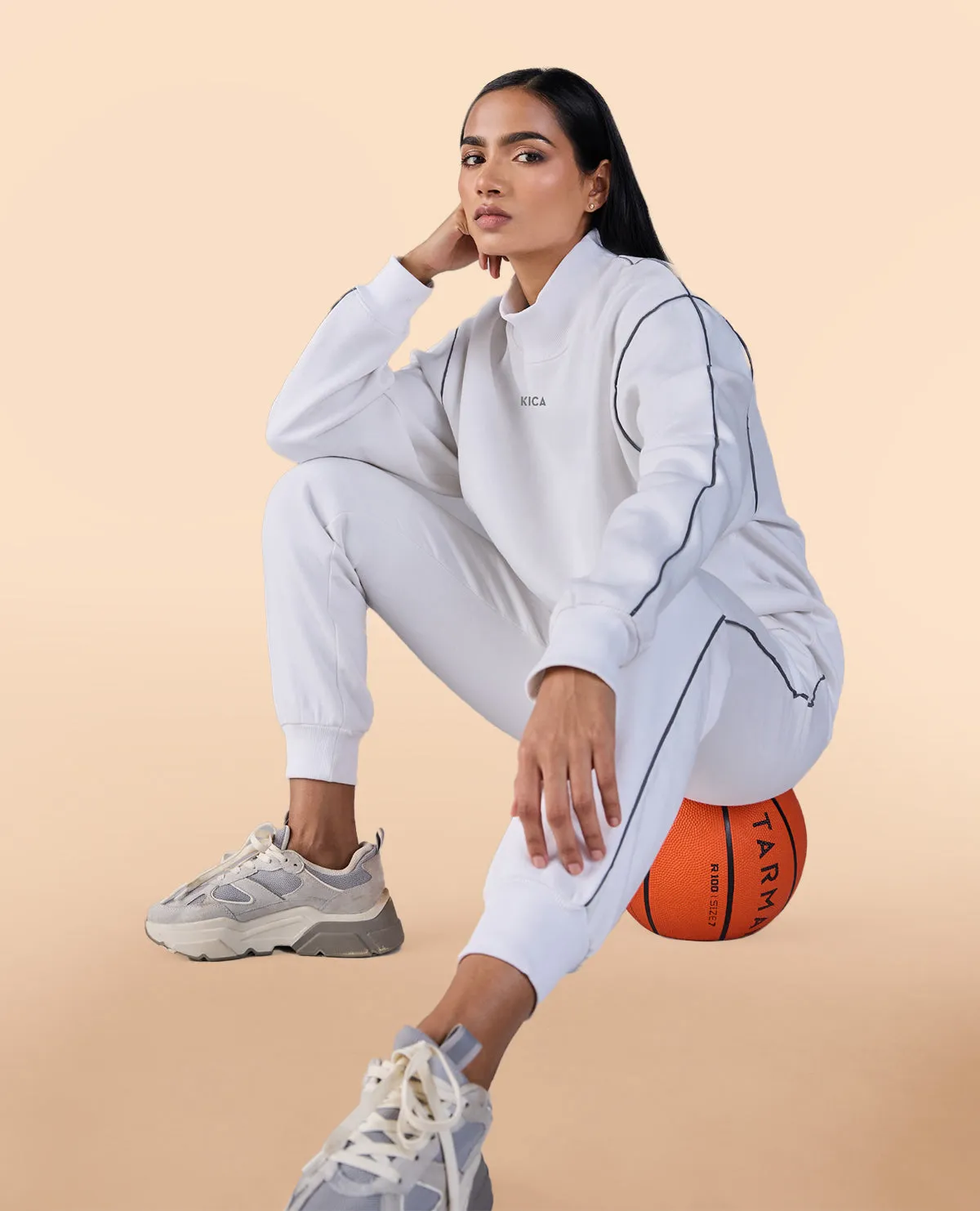 Fleece Oversized Sweatshirt White
