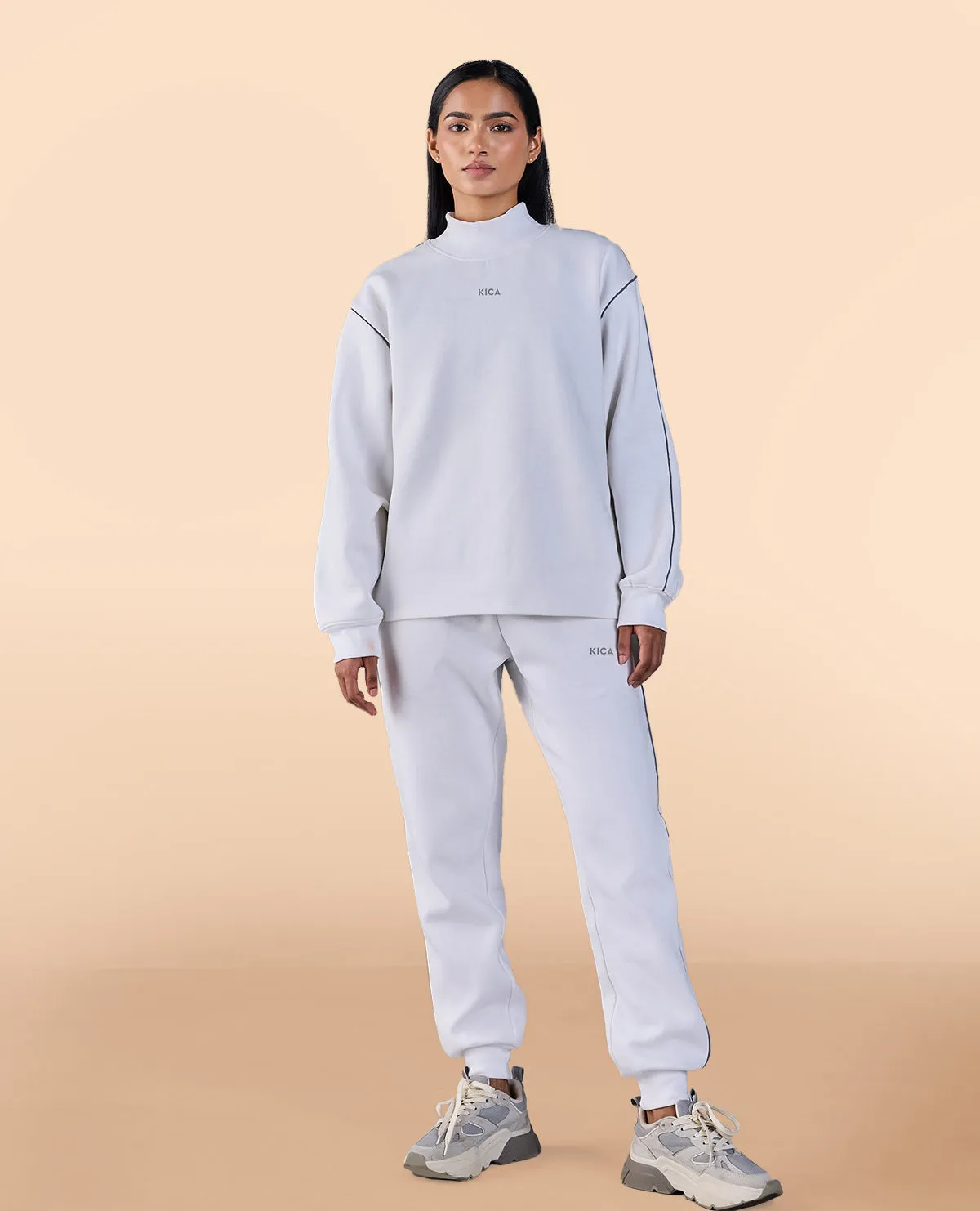 Fleece Oversized Sweatshirt White