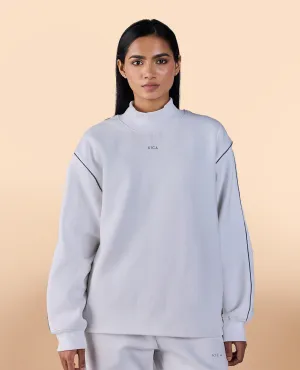 Fleece Oversized Sweatshirt White