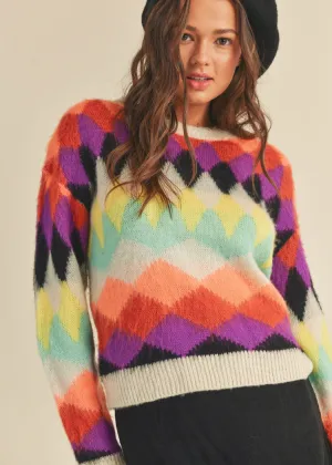 Isa Argyle Patterned Pullover ***FINAL SALE***