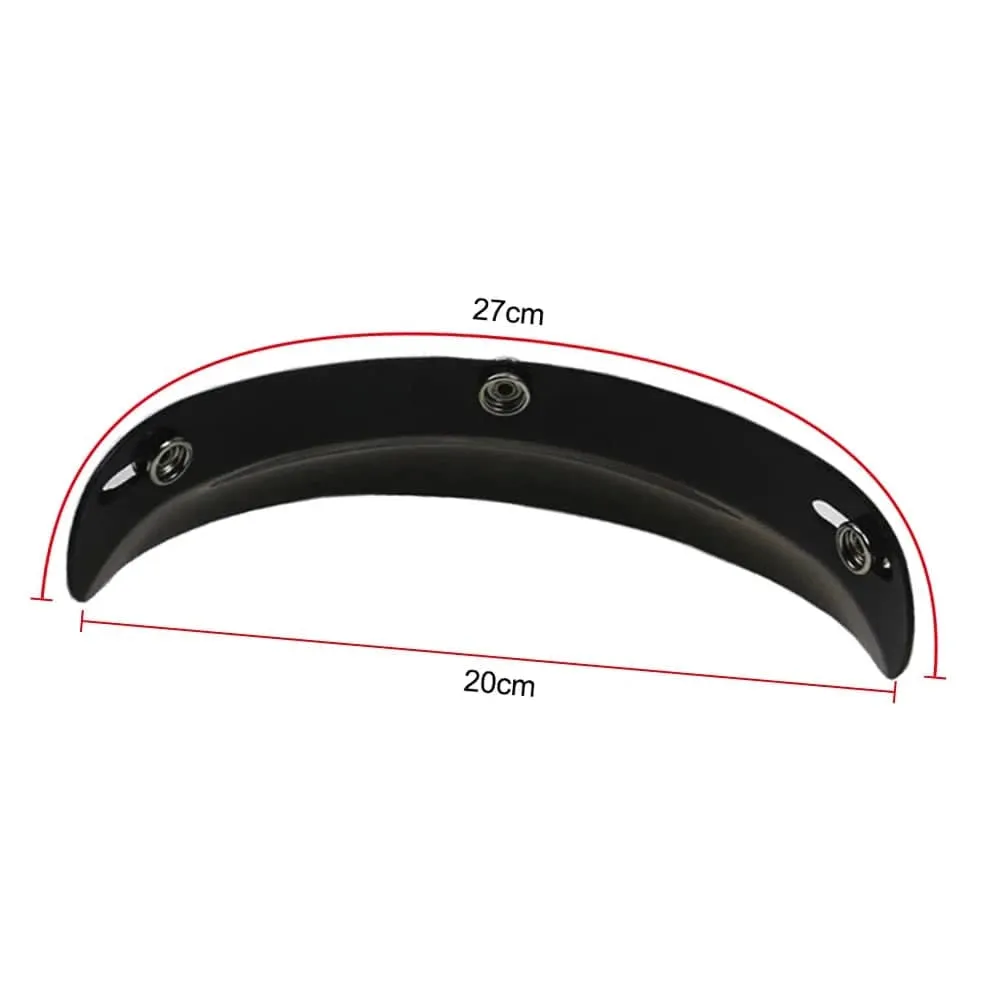 Motorcycle Helmet Retro Sun Visor Universal Black 3-Snap Motorcycle Sun Shade Visor Shield Car Accessories