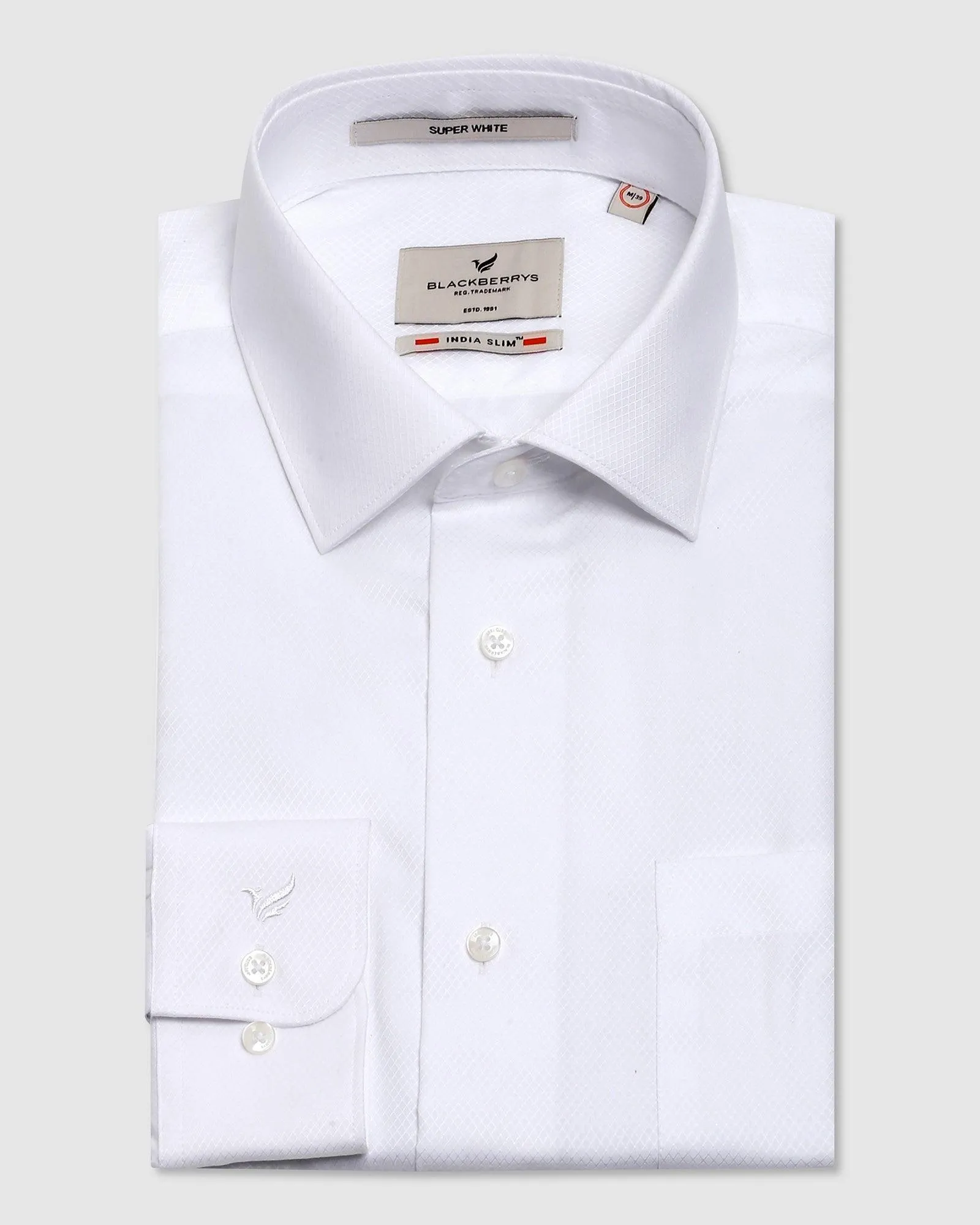 Must Haves Formal White Solid Shirt - Spectrum