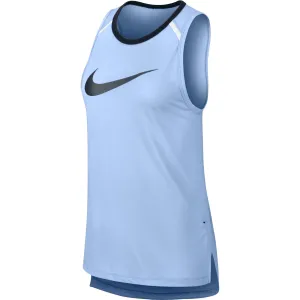 Nike Womens Basketball Breathe Elite Top - Royal Tint/Black