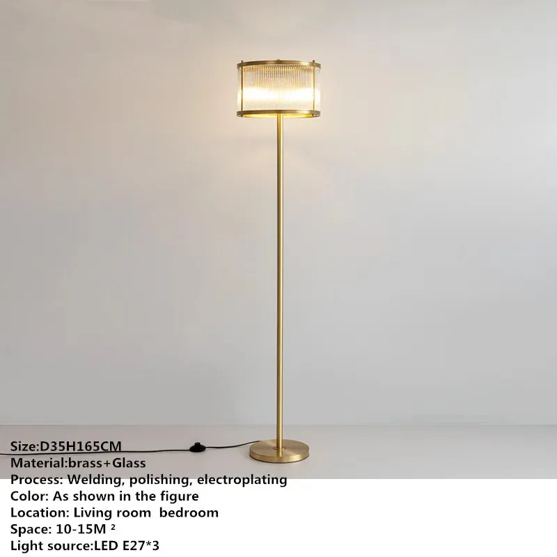 Oliver's Radiant Industrial Floor Lamp - Timeless Elegance
