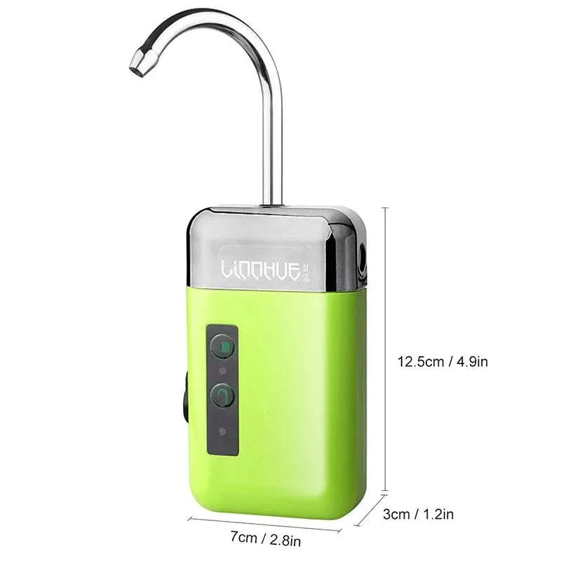 Portable Mini Oxygen Pump With Air Stone Tube 3-in-1 Sensing USB Charging Automatic Water Pump LED Lighting For Outdoor Fishing