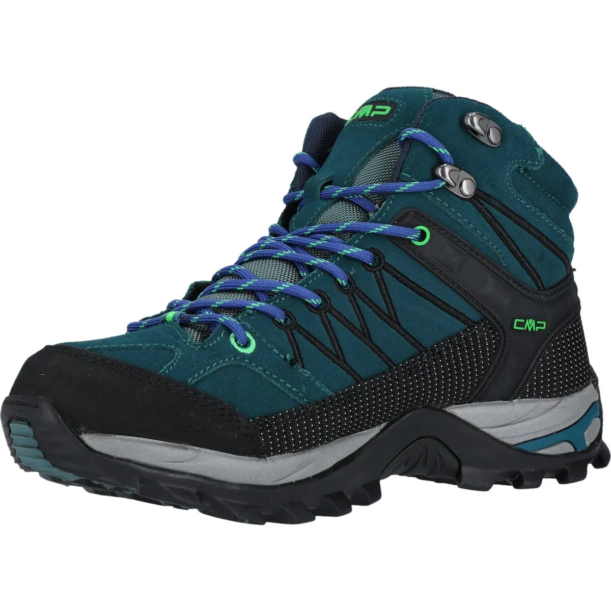 Rigel Mid M WP Adult Boot - Petrol-Verde Fluo