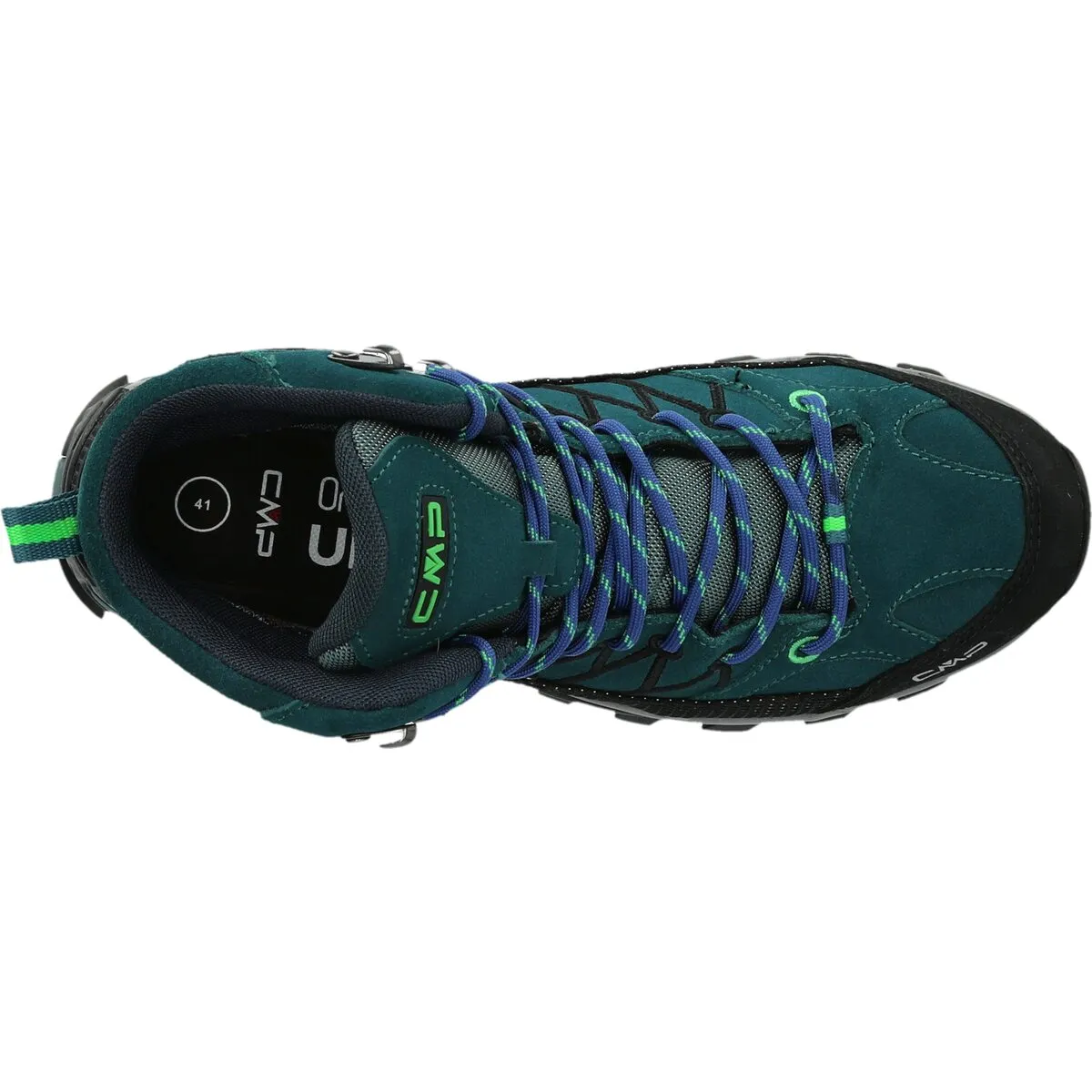 Rigel Mid M WP Adult Boot - Petrol-Verde Fluo