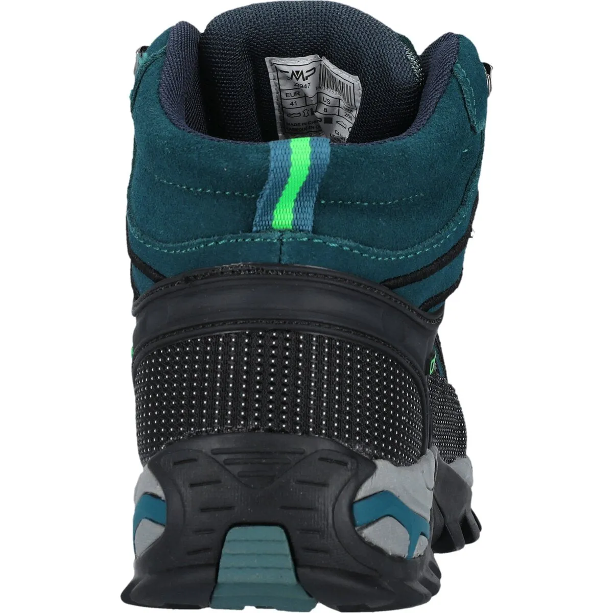 Rigel Mid M WP Adult Boot - Petrol-Verde Fluo