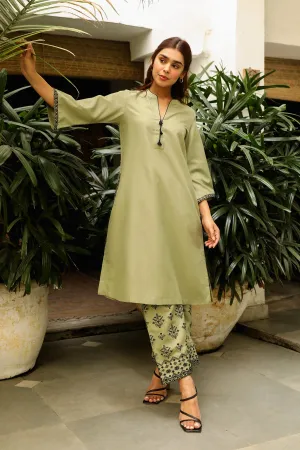 Sage Green Embroidered Set