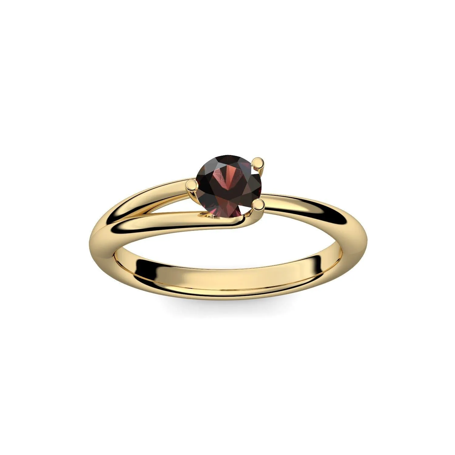 Timeless Elegance - Gelbgold vergoldet - Granat