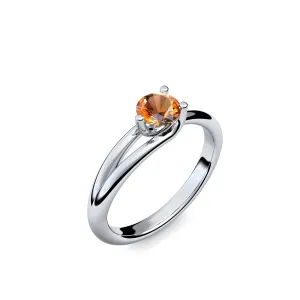Timeless Elegance - Platin 950 - Citrin