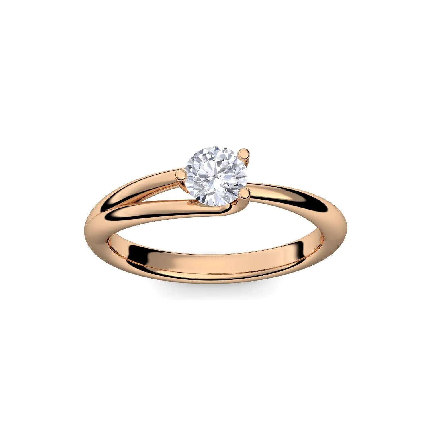 Timeless Elegance - Rosegold 585 - Brillant