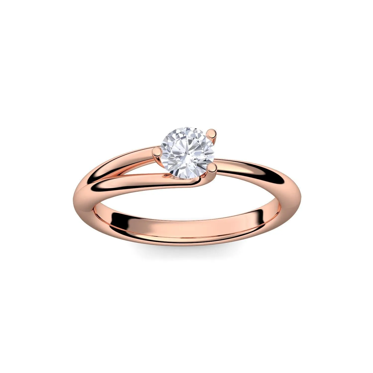 Timeless Elegance - Rotgold vergoldet - Brillant