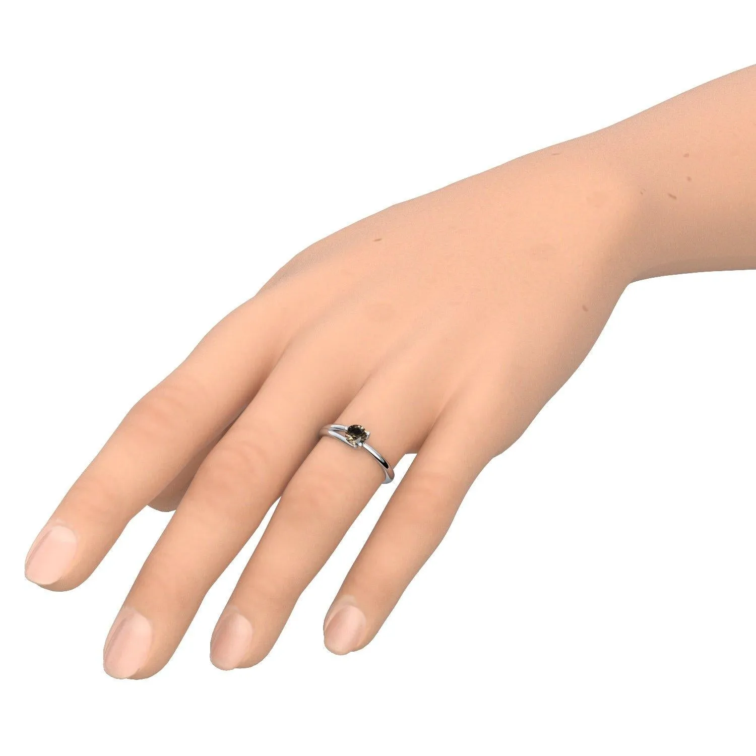 Timeless Elegance - Silber 925 - Rauchquarz